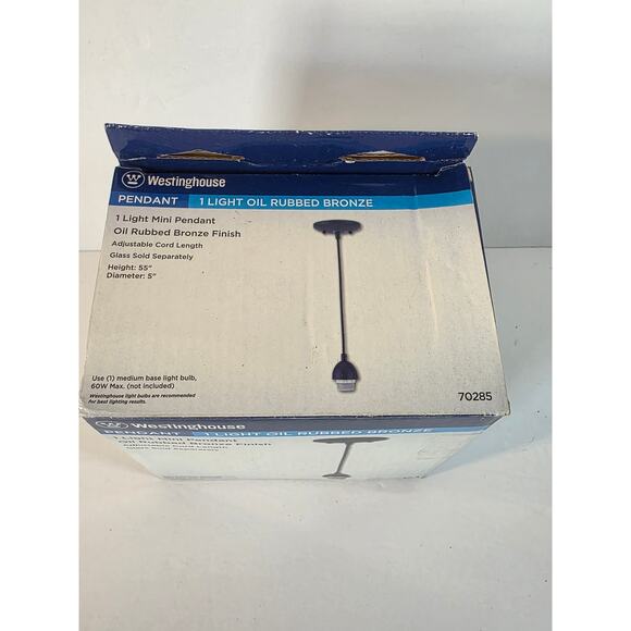 Westinghouse 1-Light Oil-Rubbed Bronze Adjustable Mini Pendant 70285 - Picture 7 of 7